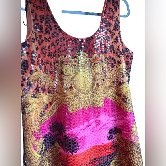 NWT Versace x H&M Stampa Sequin Sunset Mini Dress - Picture 5 of 12